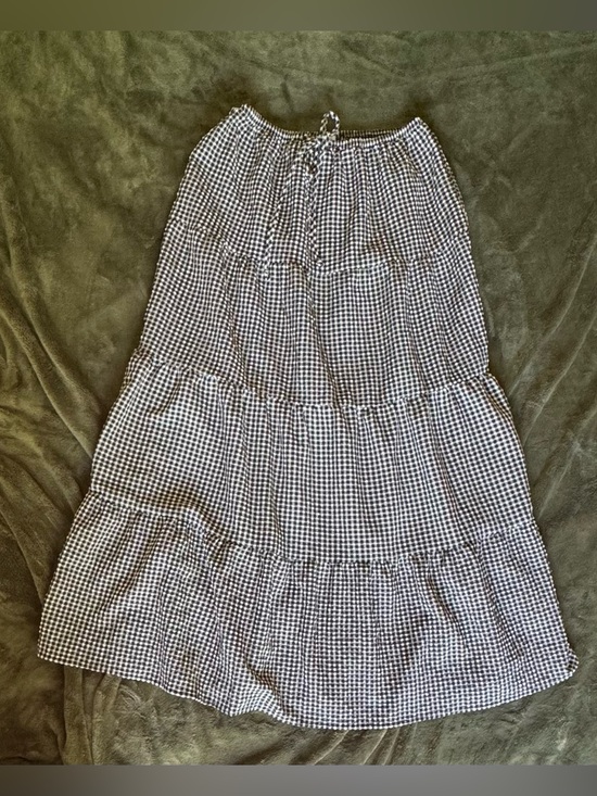 Sienna Sky Dresses & Skirts - Sienna Sky Black & White Gingham Tiered Maxi Skirt